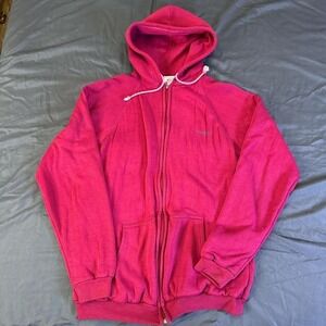 Vintage 2000s McGregor Red & Burgundy Full Zip Hoodie Men's XL